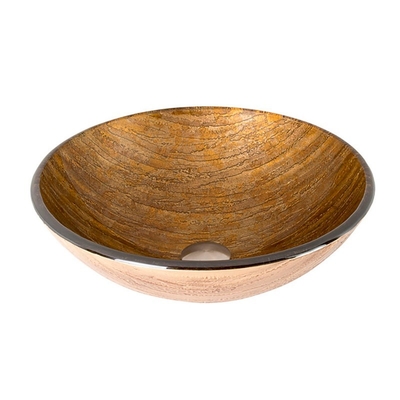 Countertop-ausgeglichene Glaswannen-heiße Schmelzecountertop-Brown-Farbe