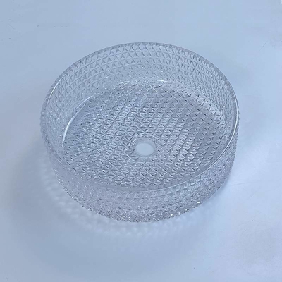 395mm waschen runde Glaswaschbecken-Hand 45mm Dia No Hole For Hotel Badezimmer