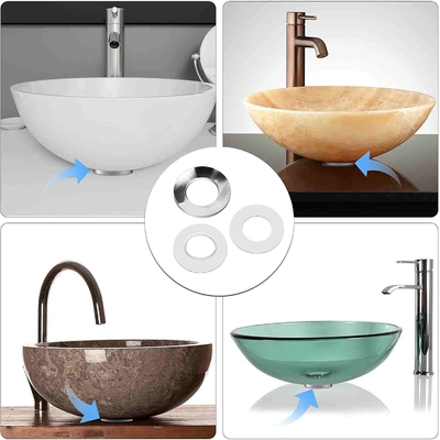 Chromierte Waschbecken-Zusatz-silberne Schiff-Wanne, die Ring For Home Bathroom anbringt