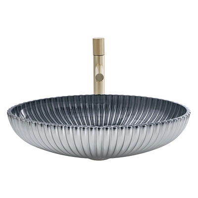 Druckguß, den Glasschiff-Becken Höhe Gray Color Interiors 135mm rauchen