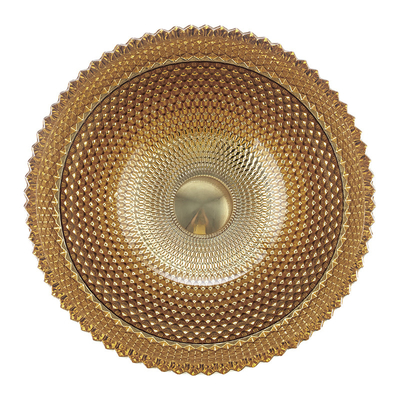 Goldfarbschüssel Crystal Glass Wash Basin Ins formen britische Badezimmer Countertop-Wannen