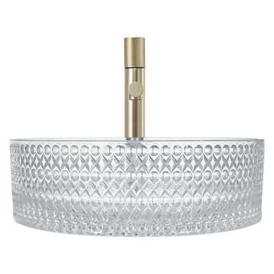 12mm Stärke-Glasschiff-Becken Crystal Clear Sink No Leakage