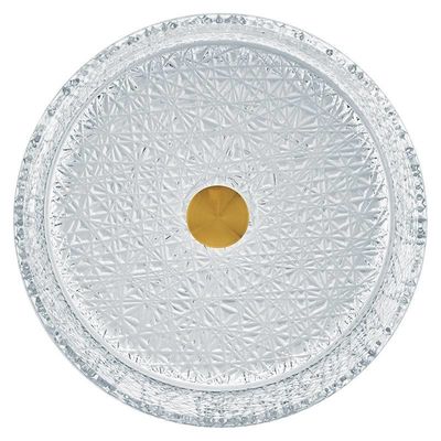 Europäische Art ringsum Glasschiff-Becken gefrieren Ridge Crystal Clear Wash Basin