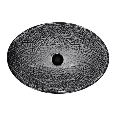 Transparente schwarze badezimmer Crystal Glass Wash Basin Bowls Druckgusscountertop-Wannen