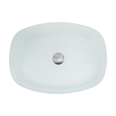 Hohe glatte weiße ausgeglichene Badezimmer-Waschbecken-Melone formen Countertop-Becken-Wannen