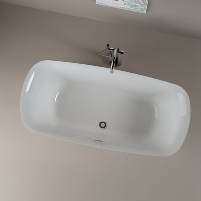 5 Jahre Garantie Rechteckige Acrylbad mit zentralen Abfluss Platzierung
