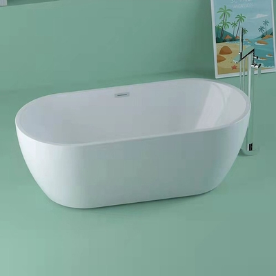 Langlebige Acryl freistehende ovale Badewanne mit zentraler Entwässerung