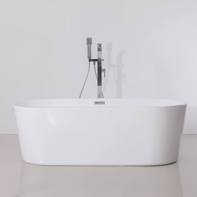 Nicht poröse weiße freistehende Acrylbadewanne für das Bad