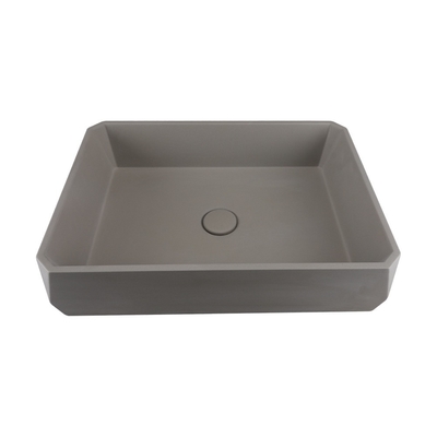 Taupe Ton Tischdeckel Beton Waschbecken Matte Oberfläche