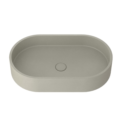 Pop-up-Abfluss Beton Waschbecken Ovalform Waschbecken