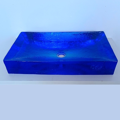 Verglasete Glasbad Waschbecken Himmelsblau Farbe 40kg Gewicht Gefäß Waschbecken