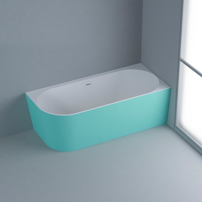 Frische Acryl freistehende Badewanne Weiß angepasste Farbe Für Bad