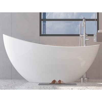 80cm Höhe Acryl freistehende Badewanne Hoch glänzende weiße Bad