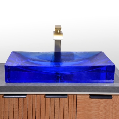 Wasserbecken für Glasbehälter ohne Töpferlöcher mit Glasmaterial CUPC-Zertifikat