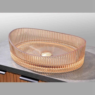 500*370*140mm Größe Glaswaschbecken für Toiletten