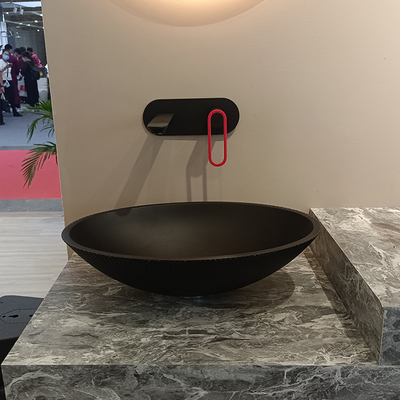 500*360*155mm gehärtetes Glas Waschbecken leicht zu reinigen ohne Überfluss
