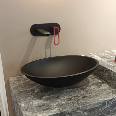 500*360*155mm gehärtetes Glas Waschbecken leicht zu reinigen ohne Überfluss