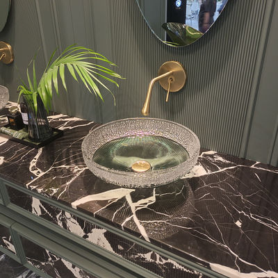 12 mm dicke runde Glasbehälter ohne Überlauf runde 12 mm Dicke