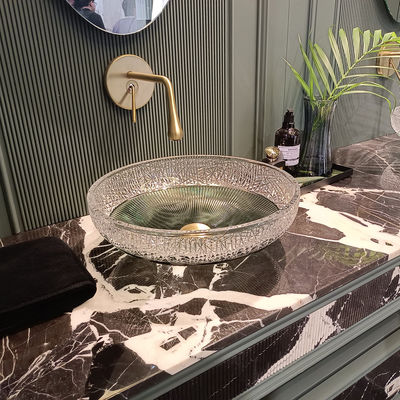 Stilvolle runde Schreibtischwaschbecken mit 1,77 Zoll Abflussgröße