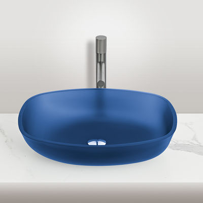 Wintermelon-Form Matte Schwarzes Gefäß Eitelkeitsbecken Keine Überflutung Kein Wasserhahn Einfachloch